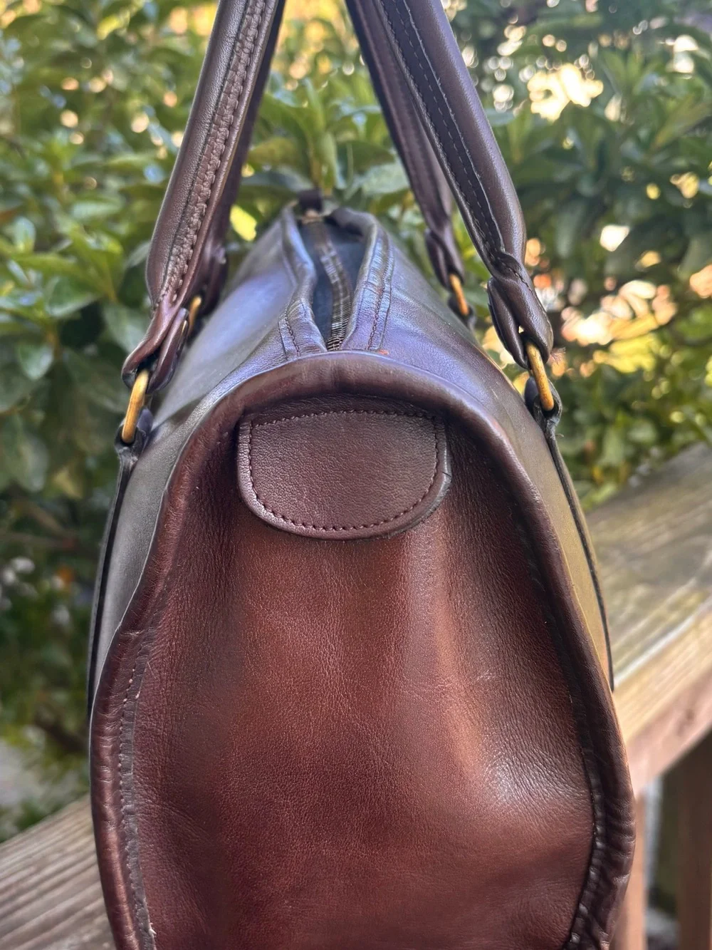Authentic Coach NYC Mocha Madison satchel